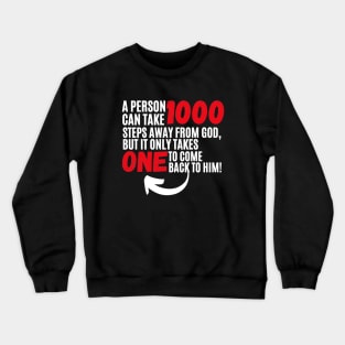 Christian Inspirational Typography Shirt Crewneck Sweatshirt